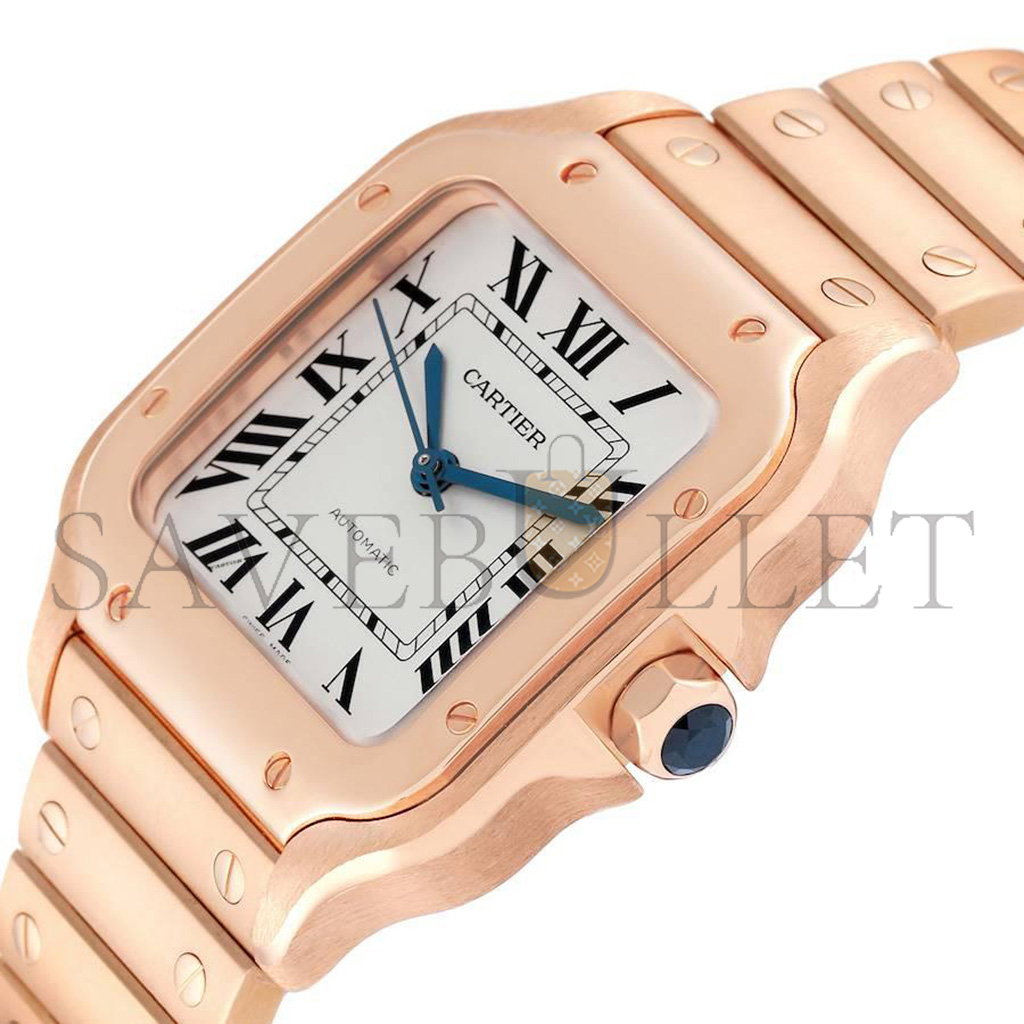 Ca*t*er santos rose gold midsize watch wgsa0008